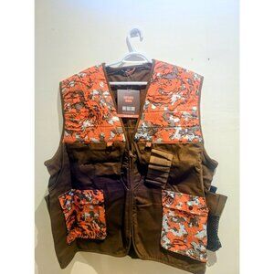 Bassdash Hunting Vest FV11 Brown/Flame Camo Sz. 2XL